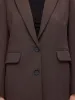 RITA RELAXED BLAZER - Coffee Bean sold by Brando