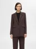 RITA RELAXED BLAZER - Coffee Bean sold by Brando