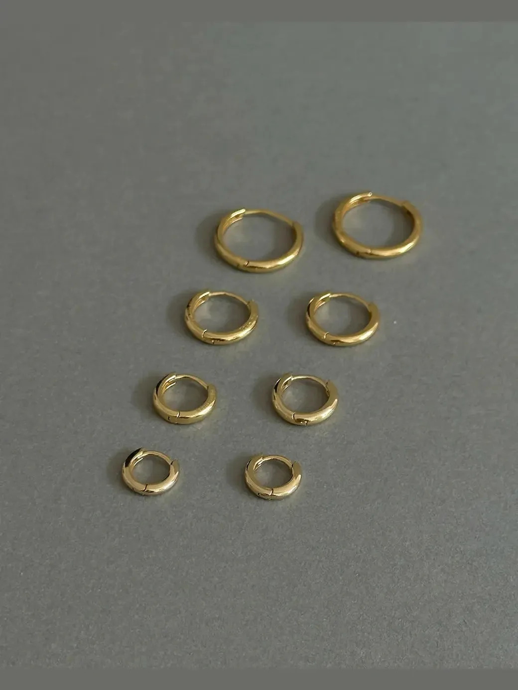 Classic Hoops Small - 18 Karat Forgylt sold by Brando product image thumbnail 5