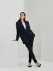 Rita relaxed blazer - dark sapphire sold by Brando