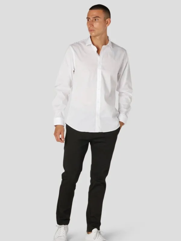 London stretch nano skjorte  - hvit sold by Brando