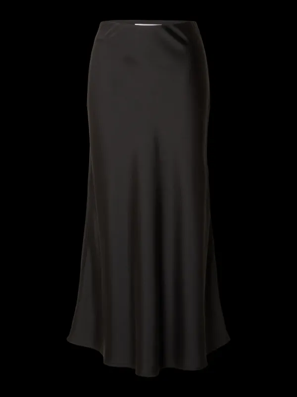 Lena midi skjørt - black sold by Brando