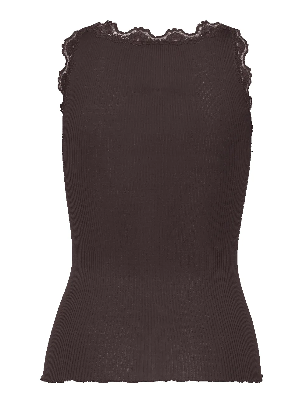 Babette silke topp m/blonder - dark espresso sold by Brando product image thumbnail 2