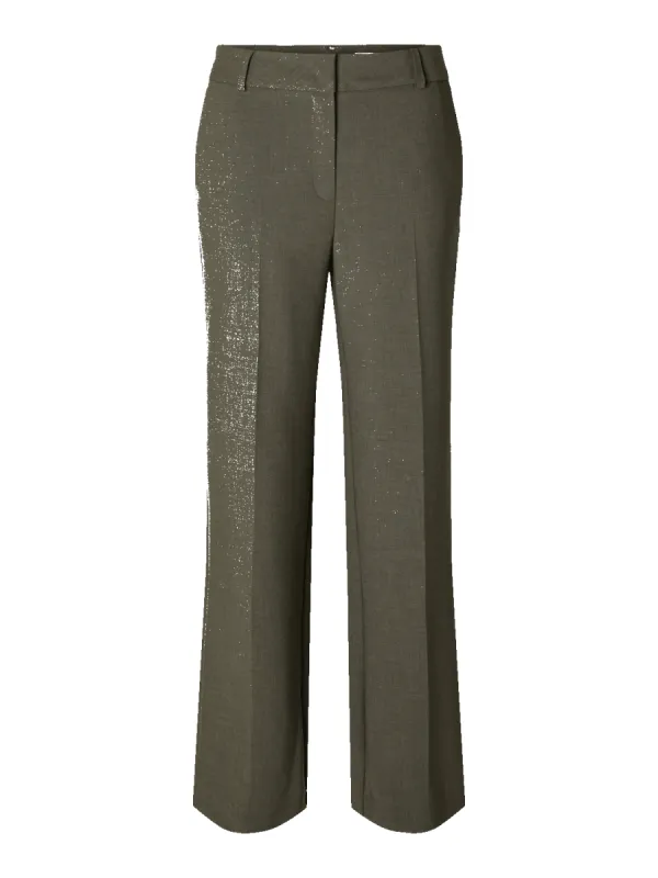 Rita wide bukse - kalamata sold by Brando