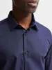 Ethan slim skjorte - dark blue sold by Brando