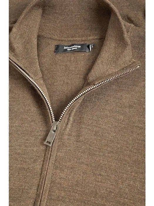 Mason half zip genser - khaki melange sold by Brando product image thumbnail 2
