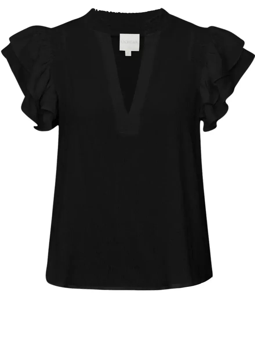 Dalila bluse - black sold by Brando