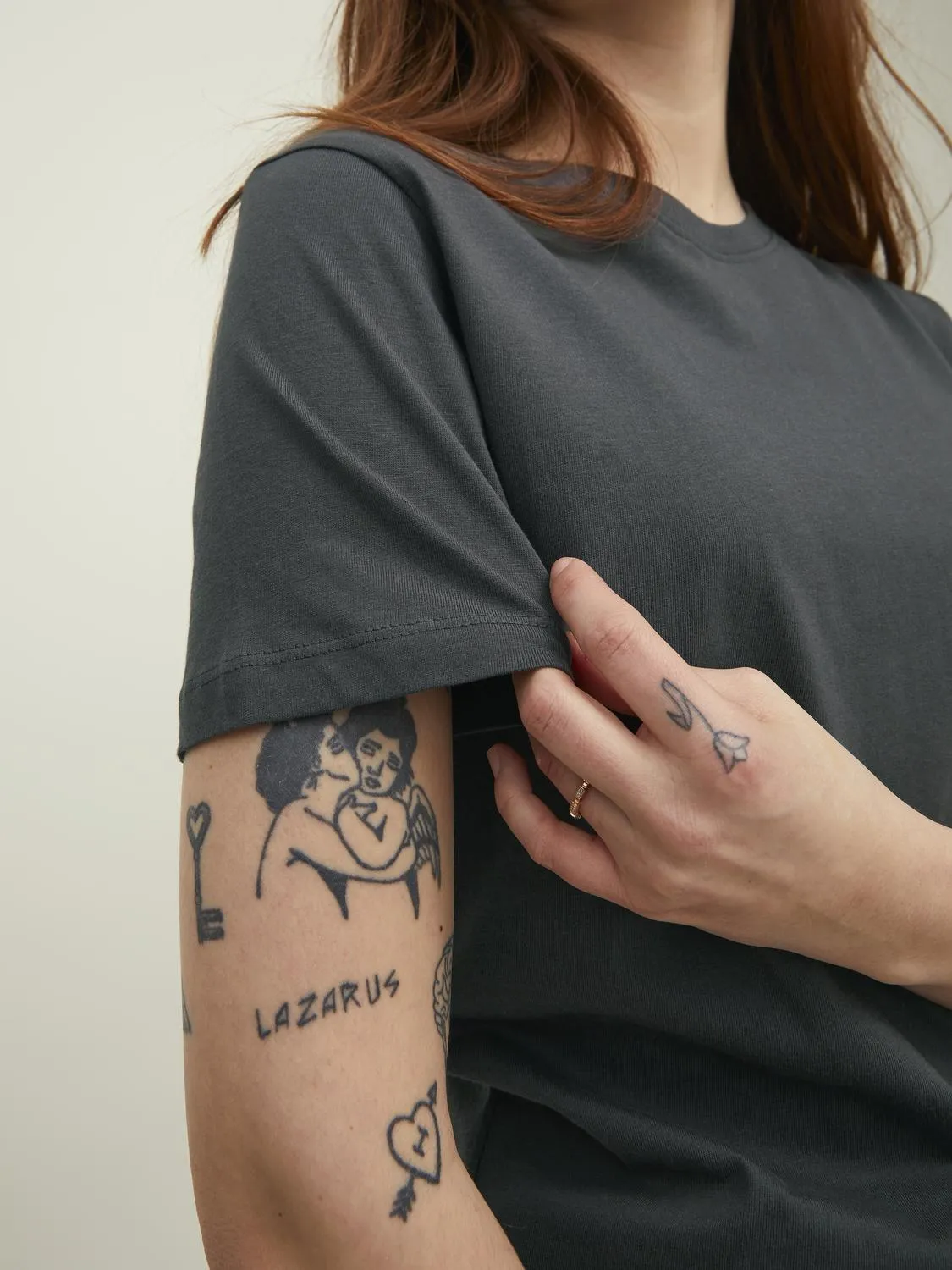 Organic Basic T-Skjorte - Asphalt SLIM sold by Brando product image thumbnail 5