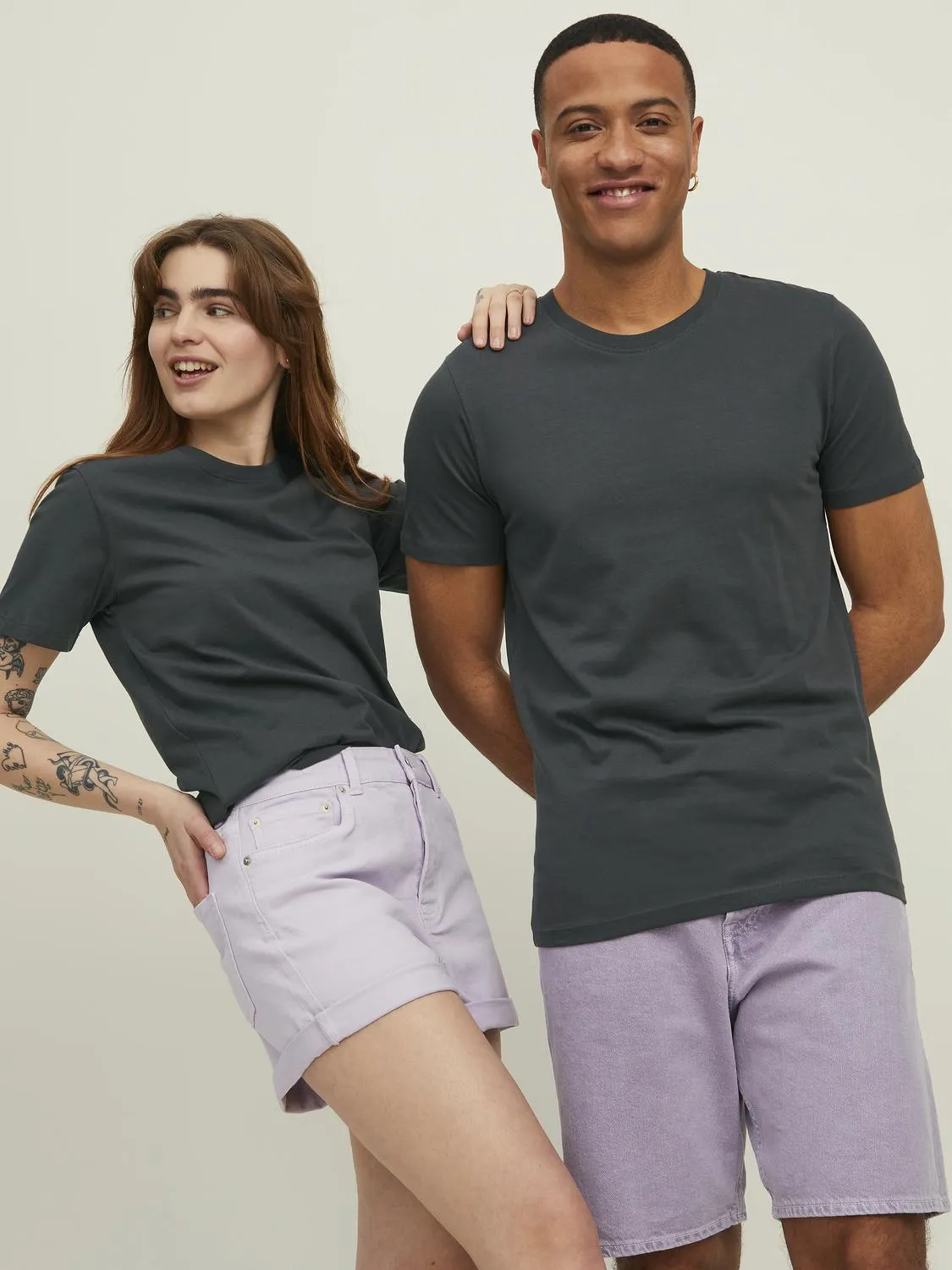 Organic Basic T-Skjorte - Asphalt SLIM sold by Brando product image thumbnail 3