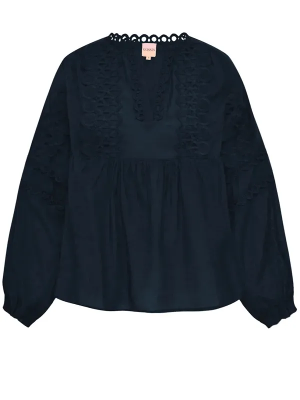 Kaia Lace Bluse - Black sold by Brando