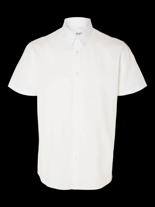 Regnew linskjorte - bright white sold by Brando