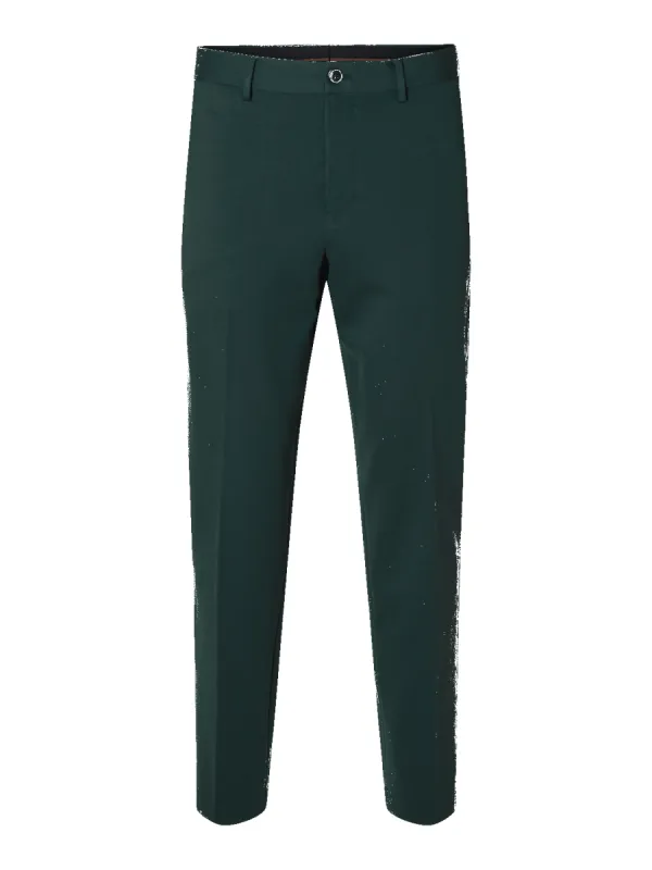 Slim elon dressbukse - dark green sold by Brando