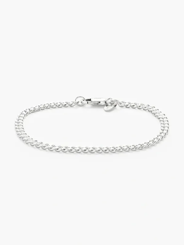 Curb armbånd 17 - 925 sterling sølv sold by Brando