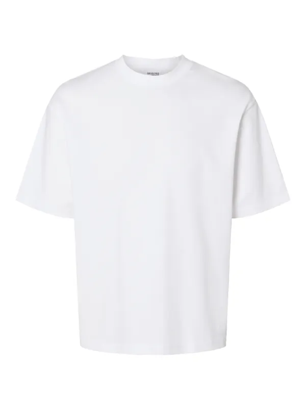 LOOSEOSCAR O NECK T-skjorte - Bright White sold by Brando