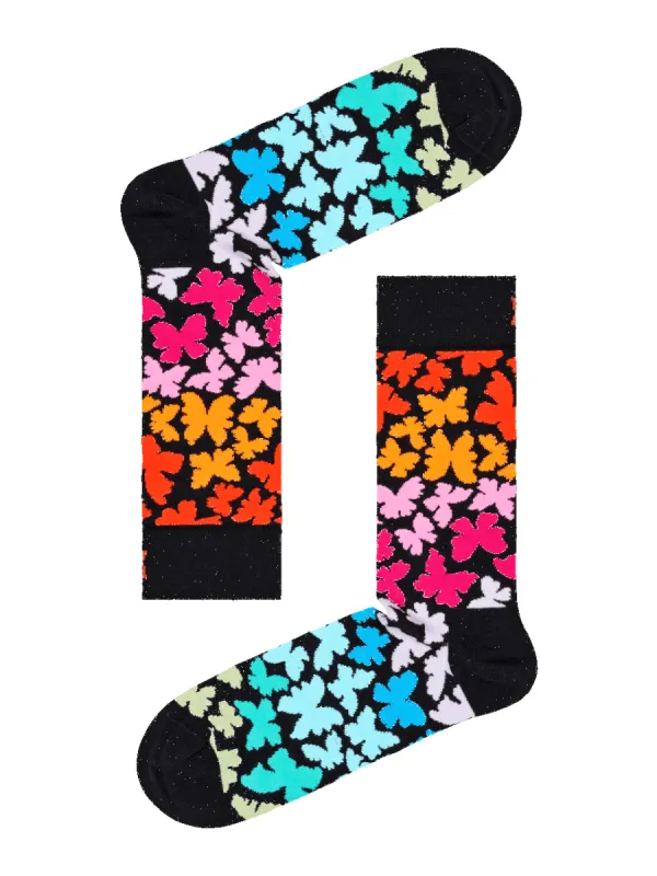 Butterfly sock - black sold by Brando