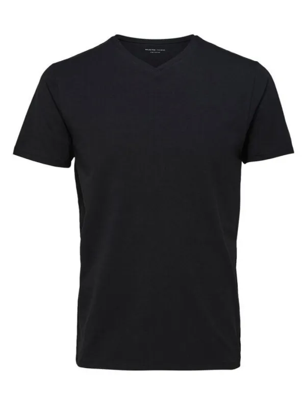 New pima v-neck t-skjorte - sort sold by Brando