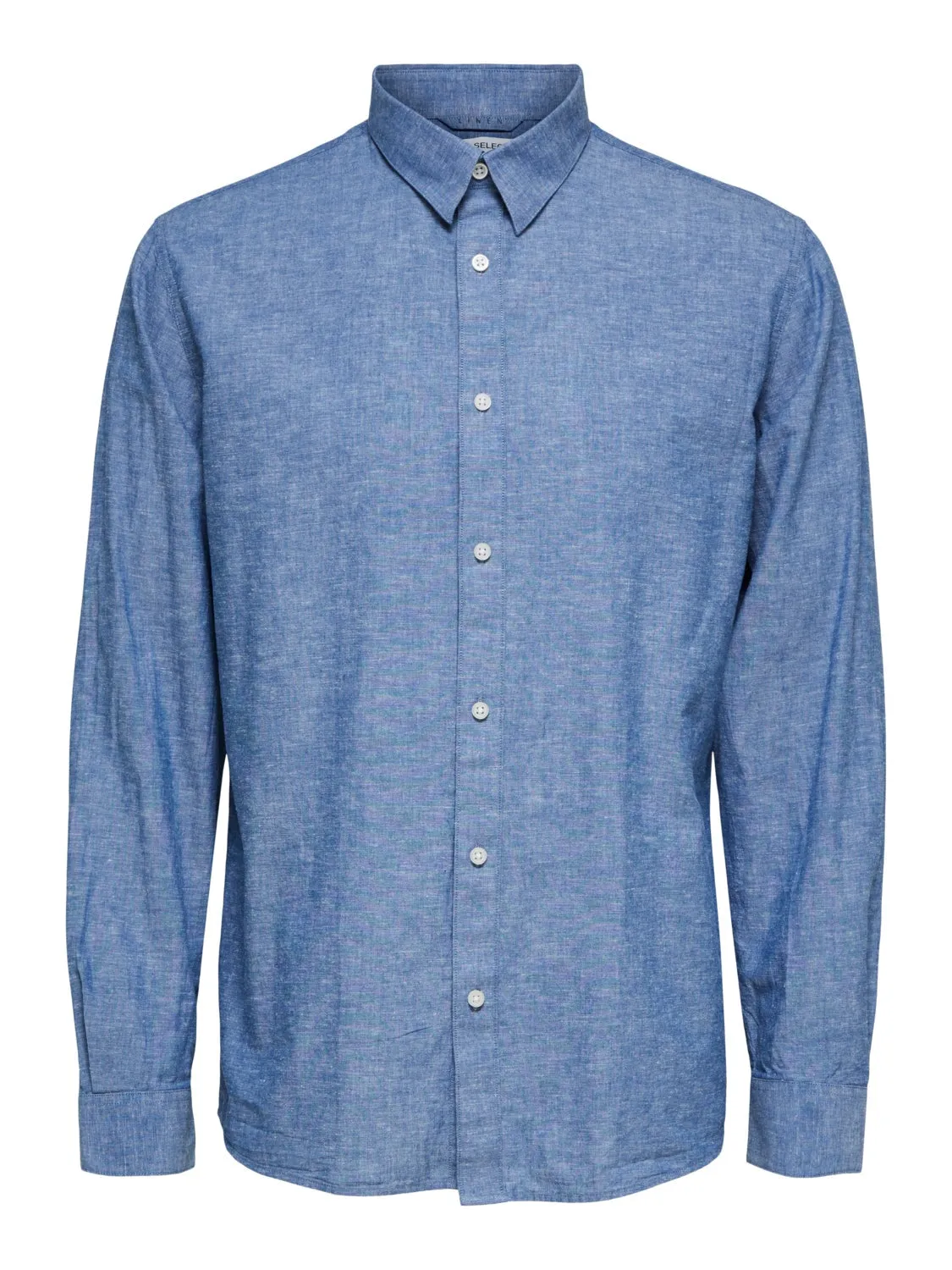 Regnew linskjorte - medium blue denim sold by Brando