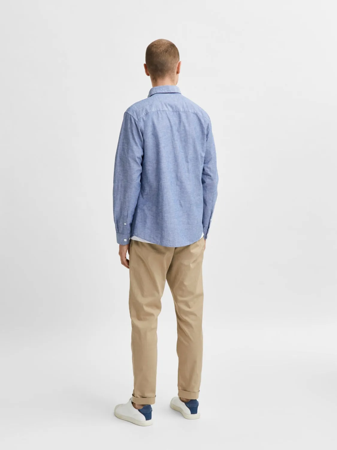 Regnew linskjorte - medium blue denim sold by Brando product image thumbnail 5