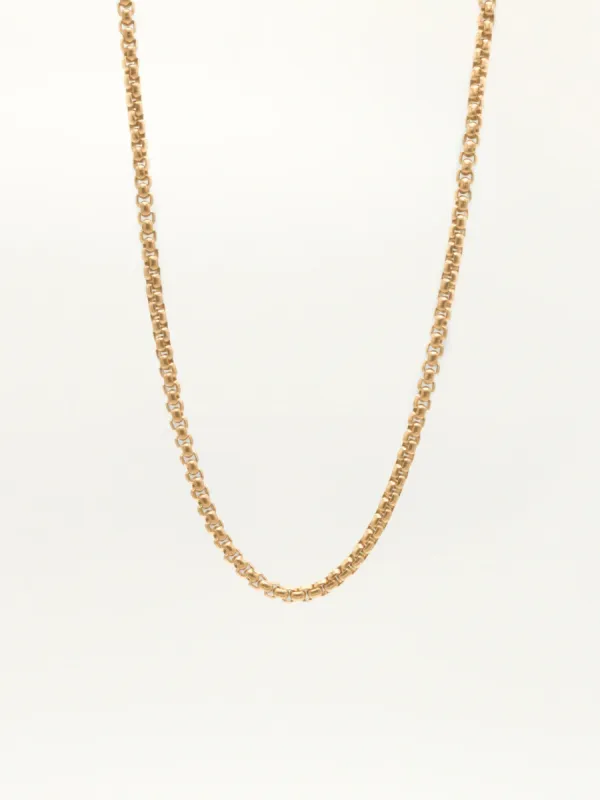 Box chain smykke - gold sold by Brando