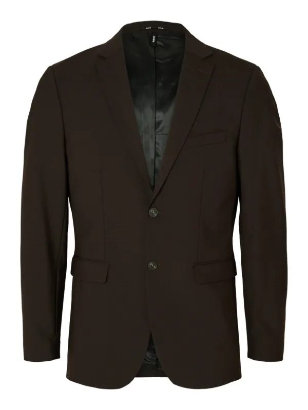 Slim elon blazer - brown stone sold by Brando