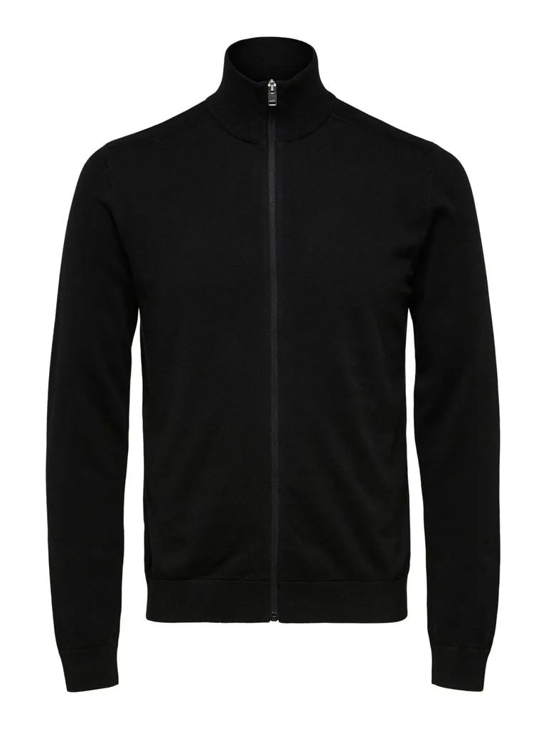 Berg full zip cardigan - black sold by Brando