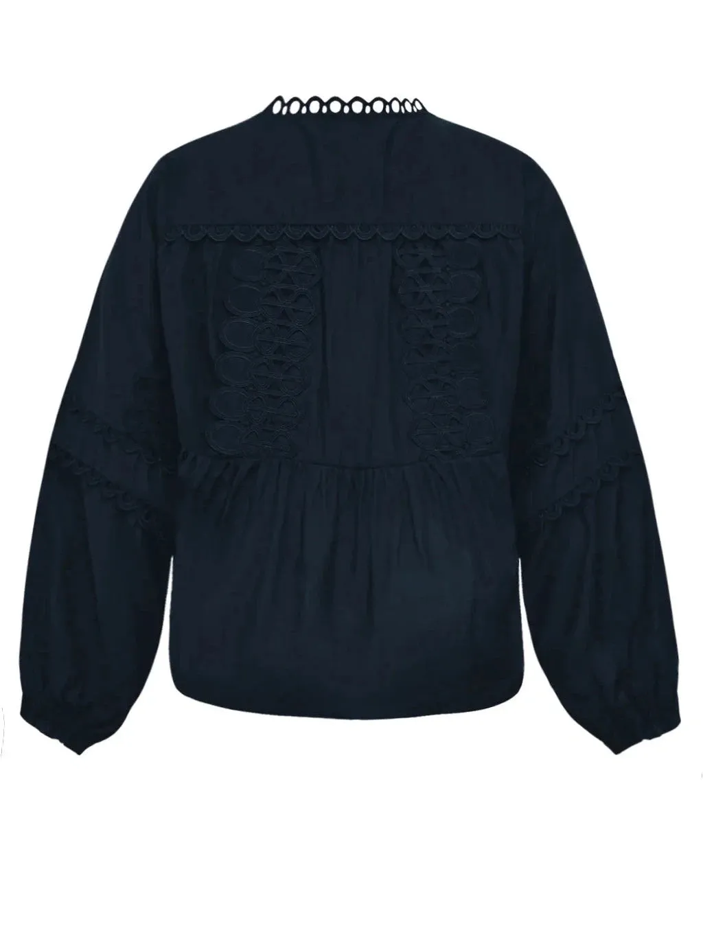 Kaia lace bluse - dark navy sold by Brando product image thumbnail 2