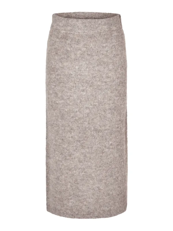 Gabella Midi Knit Skjørt - Steel Gray sold by Brando