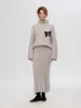 Gabella midi knit skjørt - steel gray sold by Brando