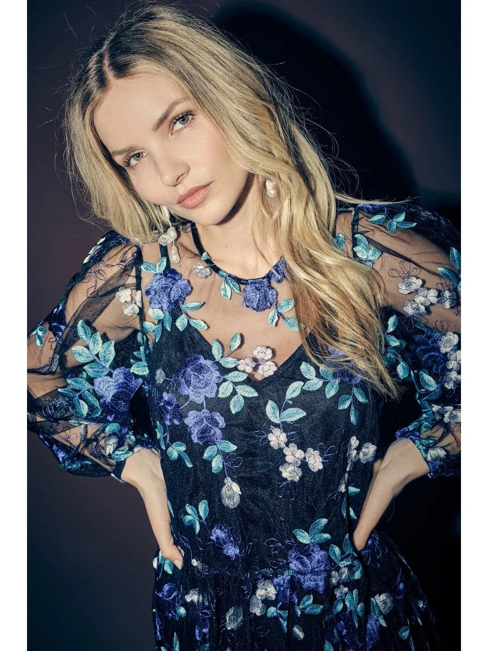 Fuschia Kjole - Black/Blue sold by Brando product image thumbnail 5