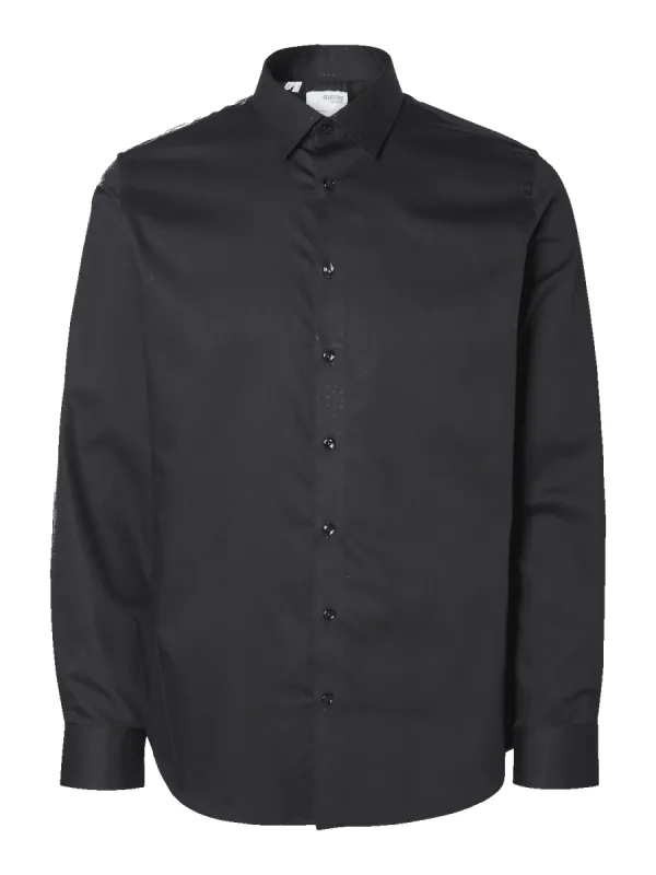 Slim performance skjorte - black sold by Brando