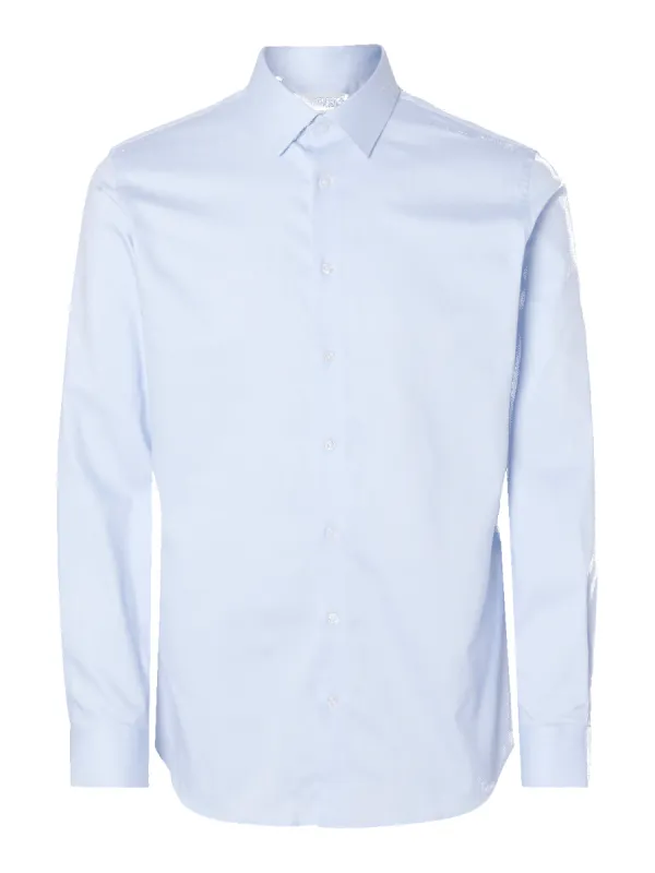 Slim performance skjorte - light blue sold by Brando