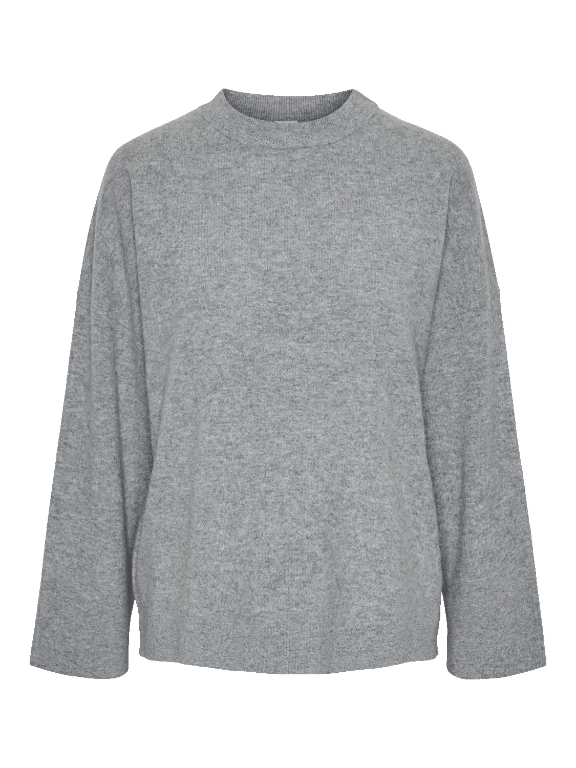 Emilie ull genser - light grey melange sold by Brando