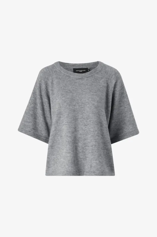 Ibra raglan pullover - med. grey melange sold by Brando