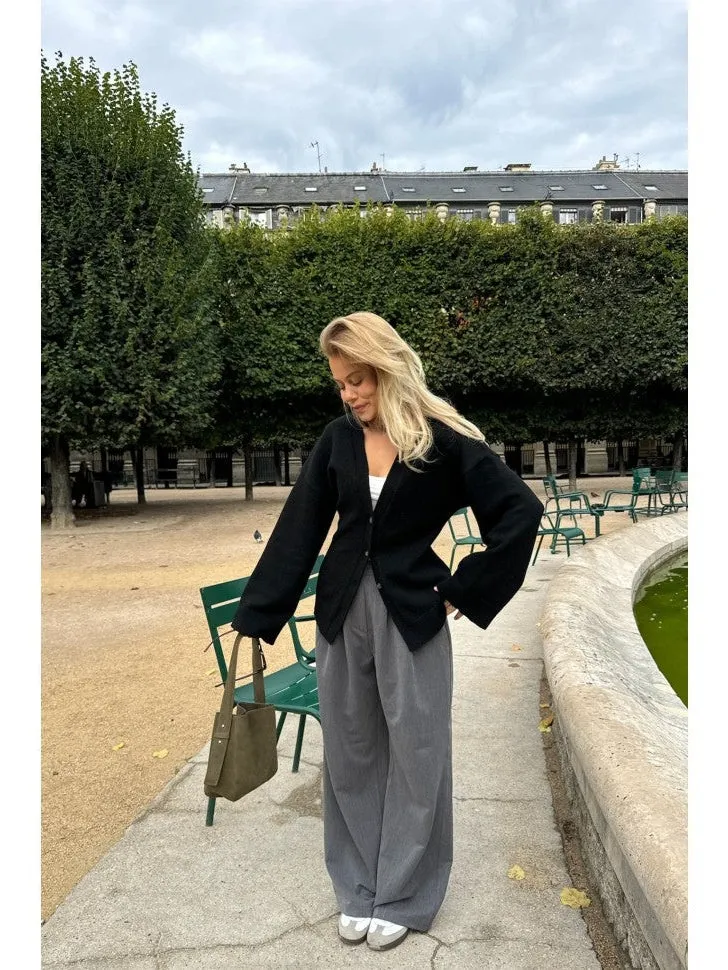 Karma fitted cardigan - black sold by Brando product image thumbnail 2