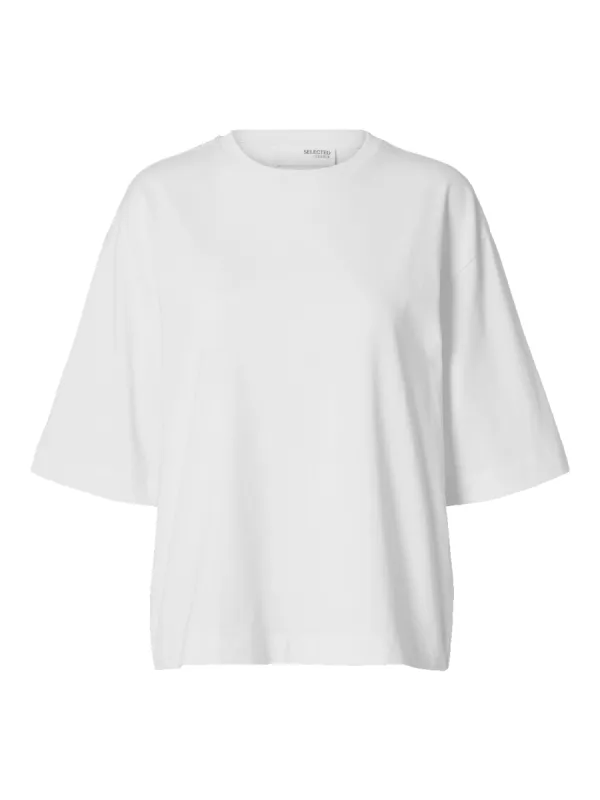 Anouk oversized t-skjorte - bright white sold by Brando