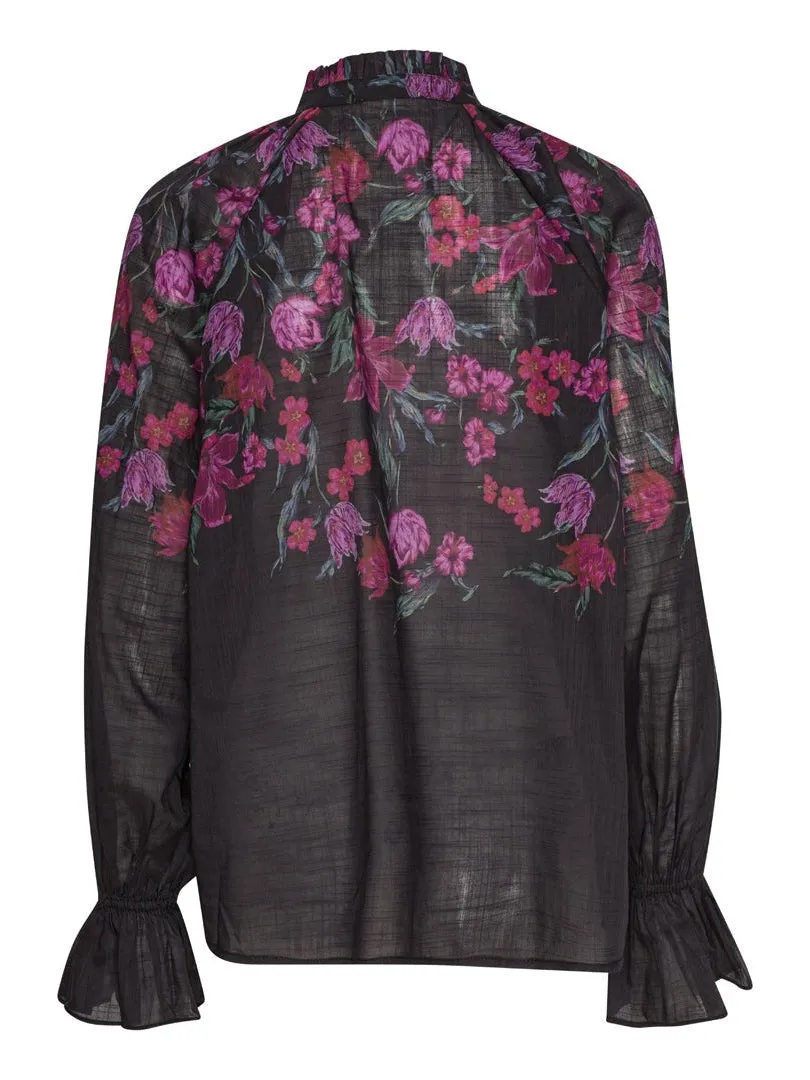 Joy blouse - pink/black print sold by Brando product image thumbnail 2