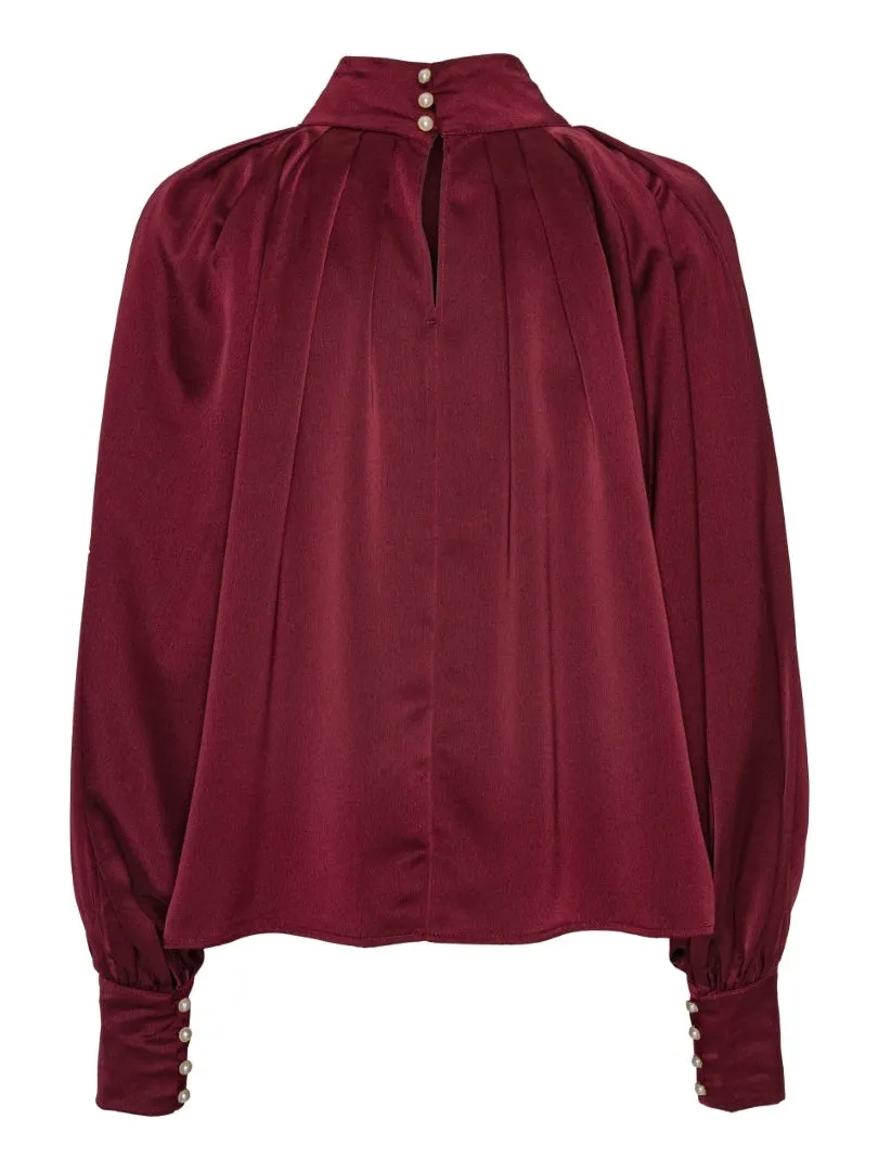Lina blouse - red wine sold by Brando product image thumbnail 2