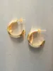 Large dome hoops - gold sold by Brando
