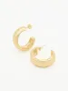 Large dome hoops - gold sold by Brando