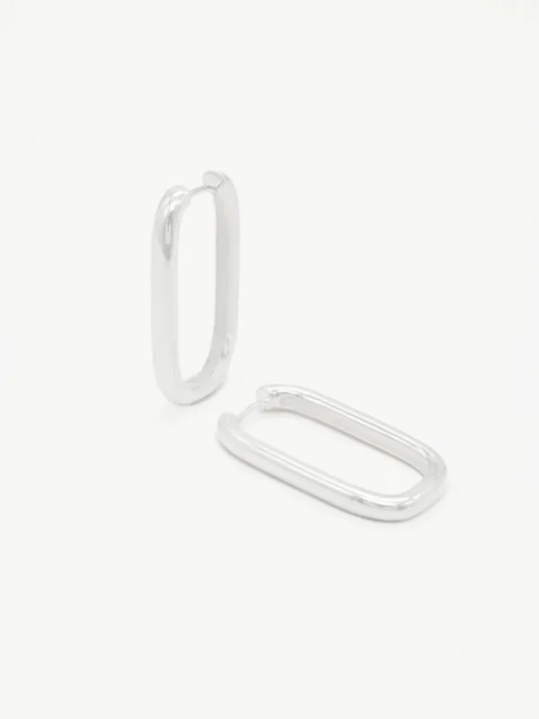 Egde Hoops - Silver sold by Brando