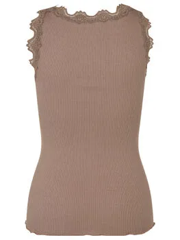 Babette silke topp - dark sand sold by Brando product image thumbnail 2