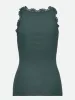 Silk top w/ lace - Sea Moss sold by Brando