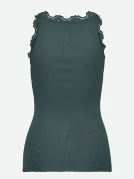 Silk top w/ lace - sea moss sold by Brando product image thumbnail 2