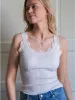 Babette silke topp - new white sold by Brando