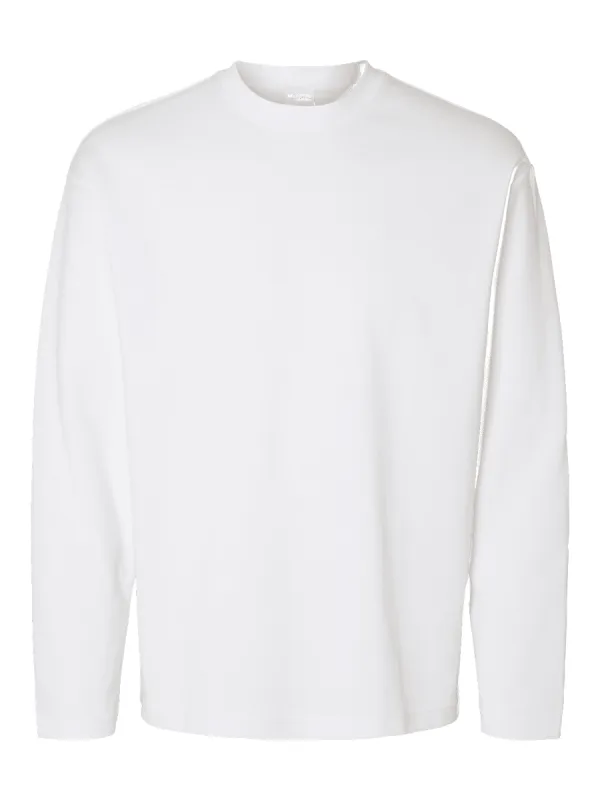 Looseoscar o neck genser - bright white sold by Brando
