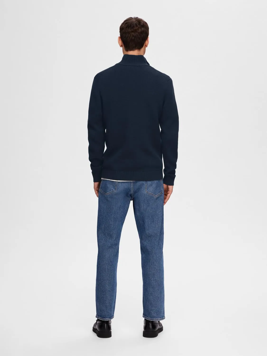 Dane knit half zip genser - sky captain sold by Brando product image thumbnail 4