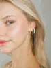 Petite Diamond Edge Hoops - Gold sold by Brando