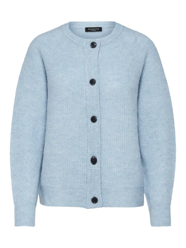 Lulu Knit Short Cardigan - Cashmere Blue sold by Brando