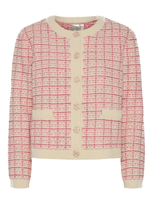 Livia short knit cardigan - birch sold by Brando