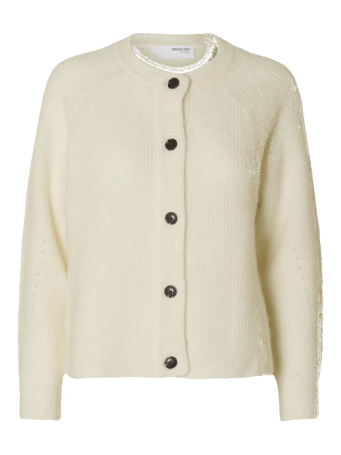 Lulu knit short cardigan - snow white sold by Brando